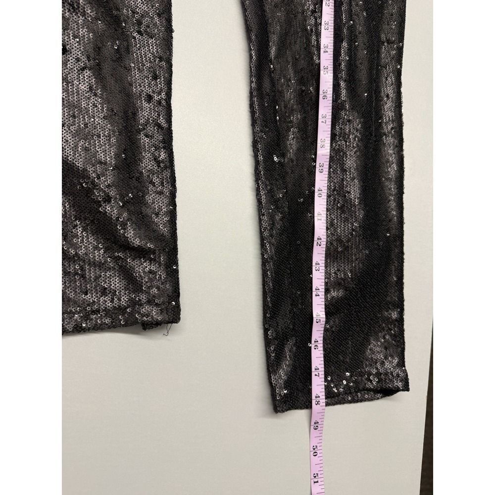 Free People Black Sequin Jumpsuit Pantsuit Sz S Party Festival Evening Glam - Picture 8 of 14